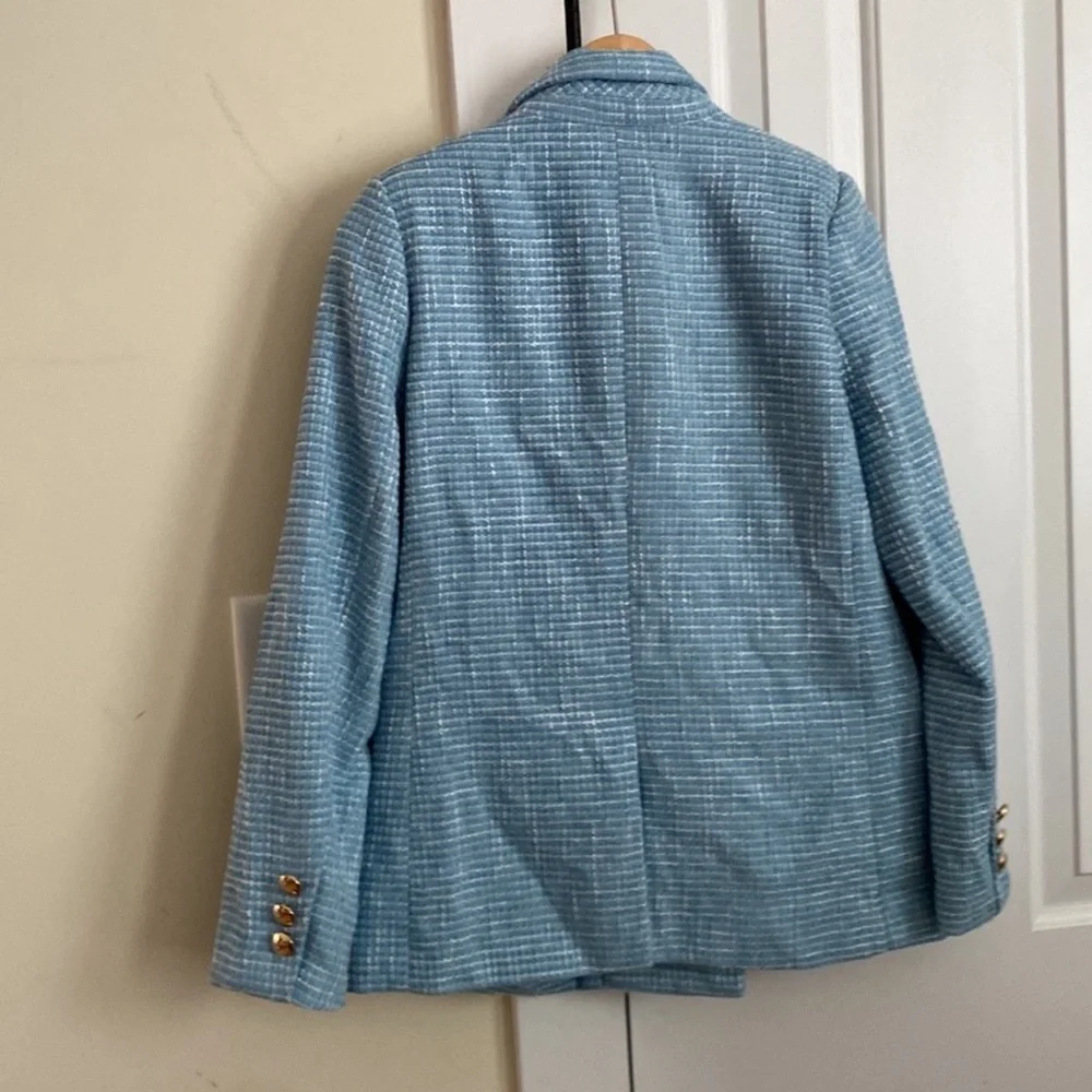 Blue tweed Blazer women, Forever 21. Great conditions, worn 2-3 times. - Picture 3 of 7
